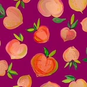 Painterly Summer Peaches // Mulberry