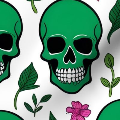 Envious  green skulls
