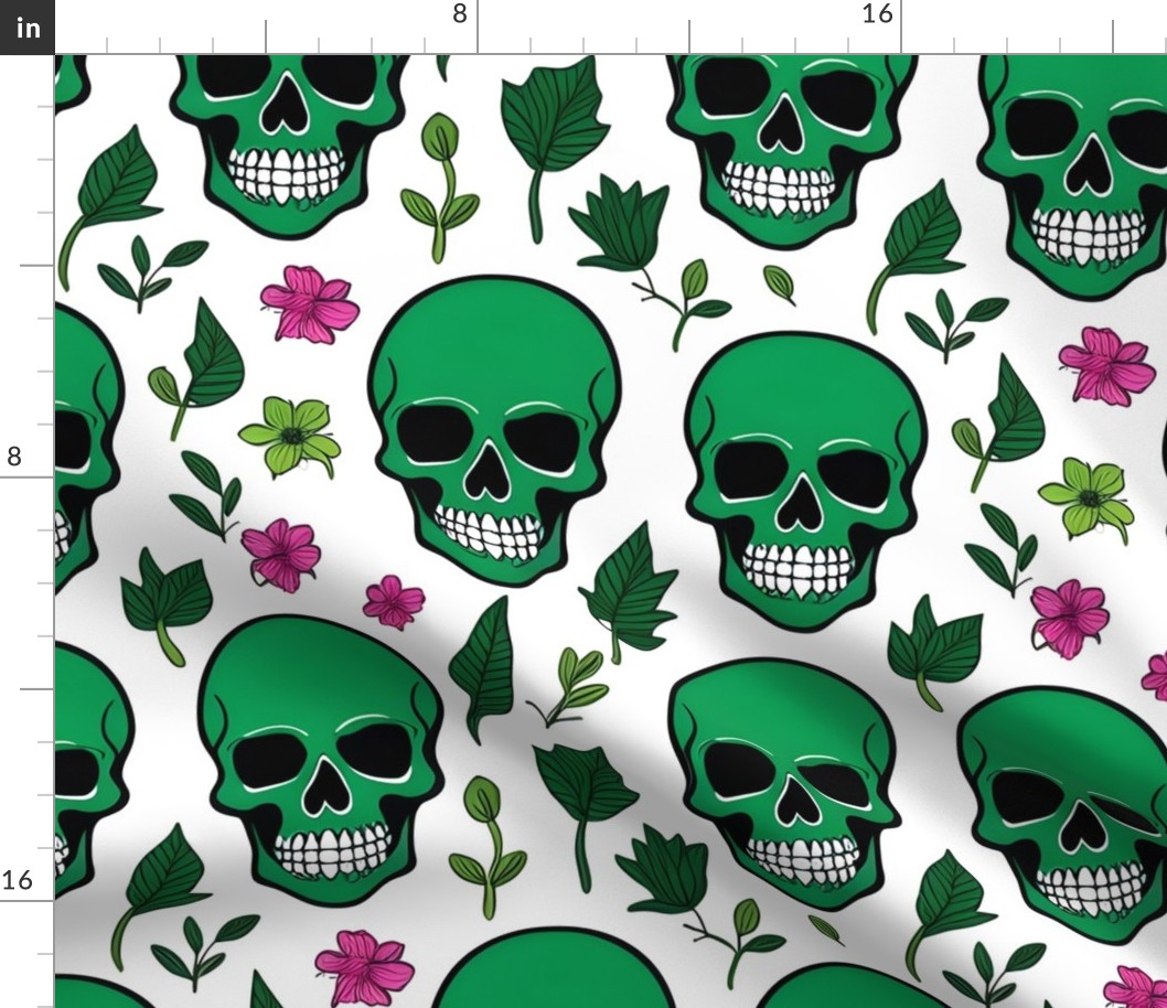 Envious  green skulls