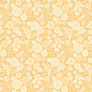 wildflower meadow in yellow lemon blush 8 medium wallpaper scale by Pippa Shaw