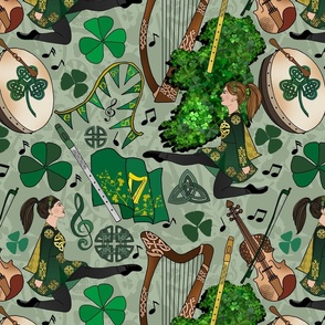 Erin Go Bragh (Sage Green large scale) 