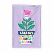 Purple Poster - Shuttlecock - Smash Challenge Reach Higher ©designsbyroochita 