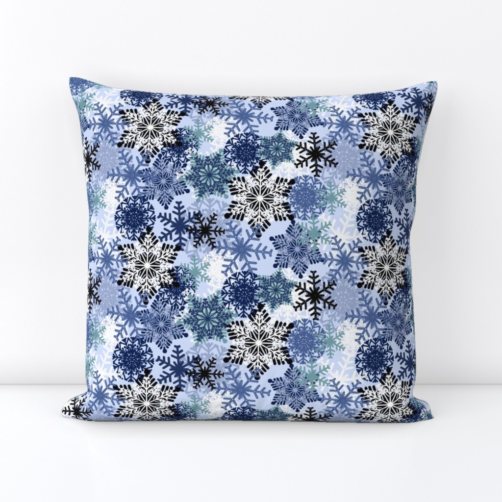 Snowflake holiday christmas pattern