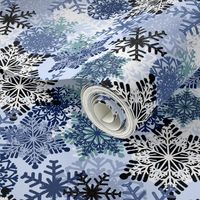 Snowflake holiday christmas pattern