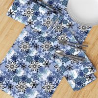 Snowflake holiday christmas pattern