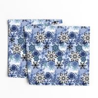 Snowflake holiday christmas pattern