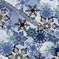 Snowflake holiday christmas pattern