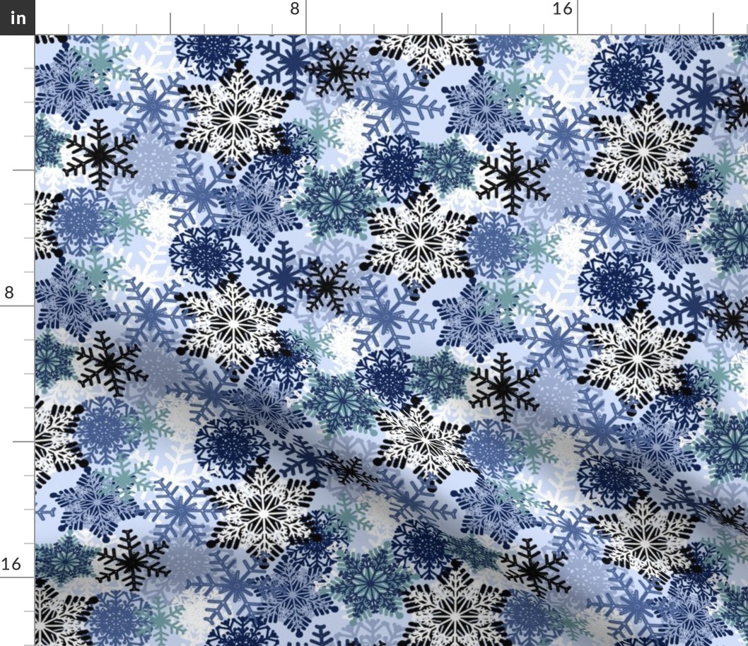 Snowflake holiday christmas pattern