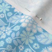 wildflower meadow in cool blue white 8 medium wallpaper scale by Pippa Shaw