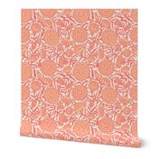 Peach Fuzz Carnations for Mother's Day - The Other Holidays - Art and Craft style - floral trailing pattern