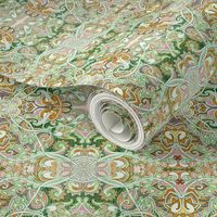 When I Was a Child I Fell in Love With Paisley (green mist abstract)