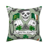 Irish Celtic Punk Rock (Sage Green large scale)  