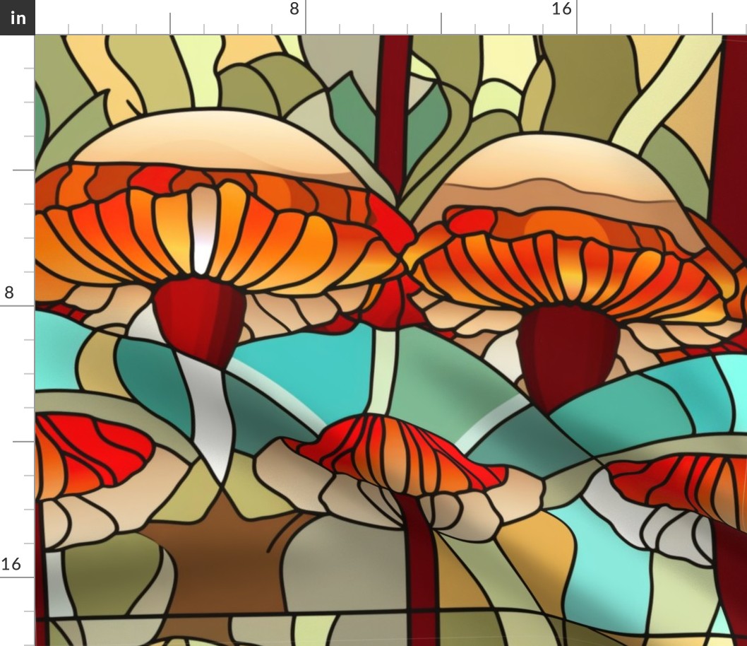 Stained Glass Mushrooms