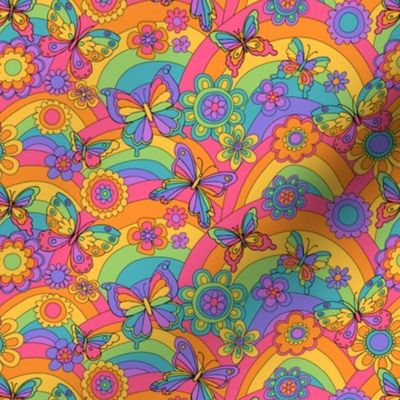 269 Hippie Rainbow butterflies small