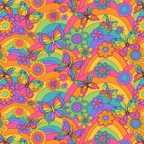 269 Hippie Rainbow butterflies small