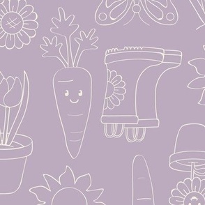 'Little Gardeners' on Lilac