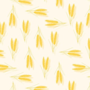 Fluffy grass yellow beige