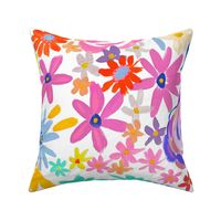 Spring Brights Painterly Floral (Extra Large Scale)