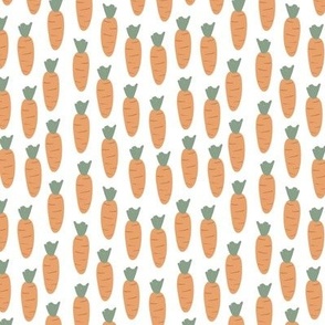 Easter carrots on white 4.5