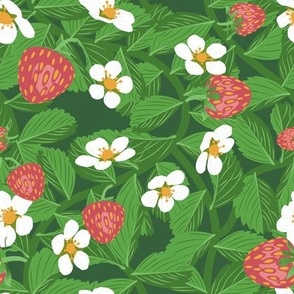 Strawberry Fields Dark Green