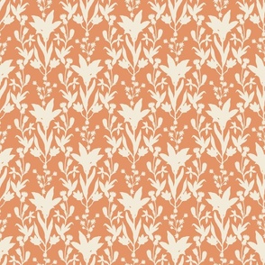 Prairie Lily Silhouette in Peach Skin