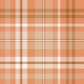 Peach Skin Twill Plaid