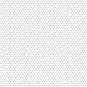 Patriotic Polka Dots on White 3 inch