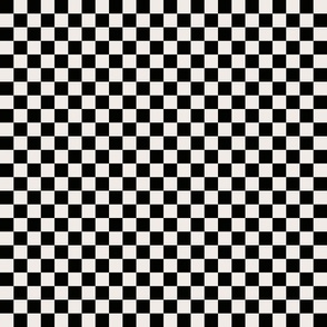Black and White Checker Pattern 3 inch 
