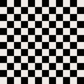  Black and White Checker Pattern 6 inch 