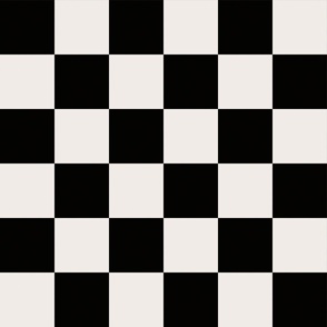 Black and White Checker Pattern 12 inch 