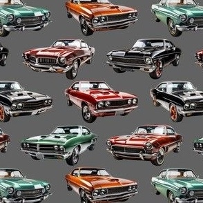 Smaller Muscle Cars Grey