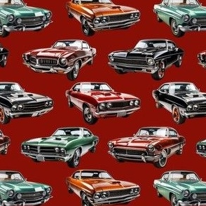 Smaller Muscle Cars Red