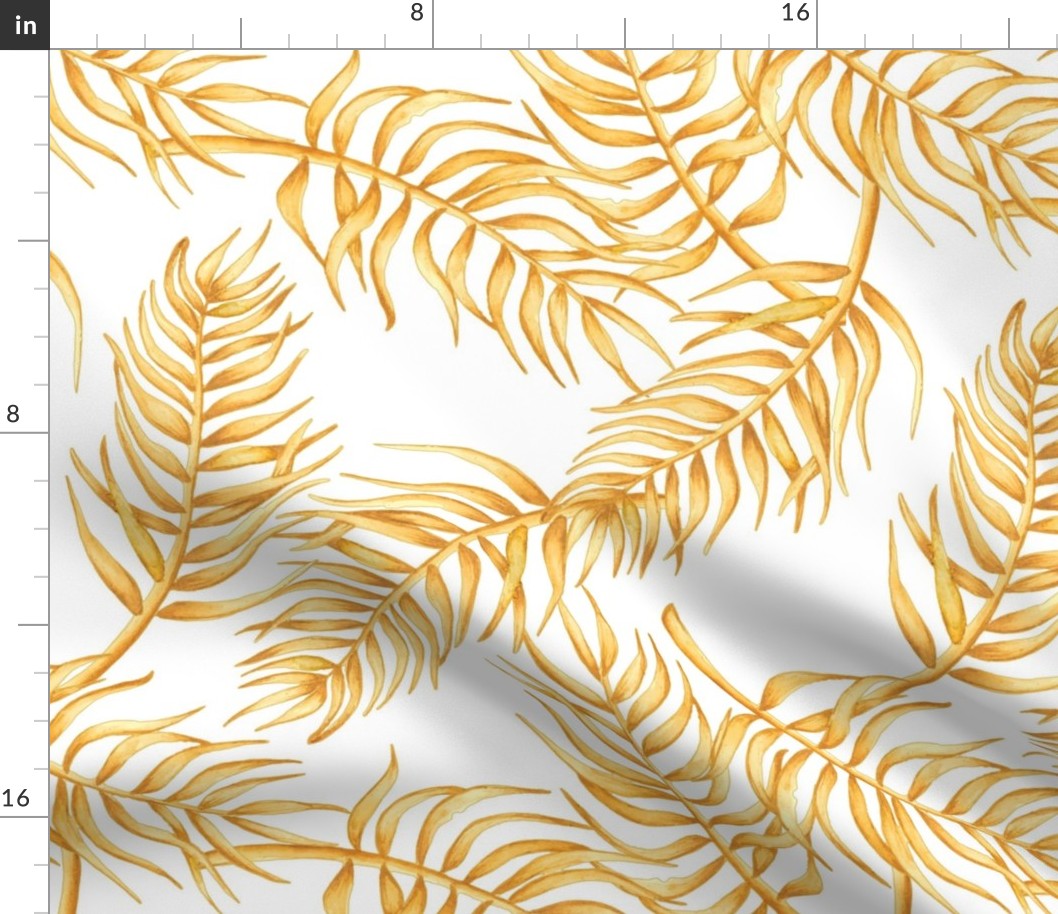 PALM LEAF : MUSTARD YELLOW