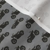 Gray and Black Chopper Motorcycles 3 inch