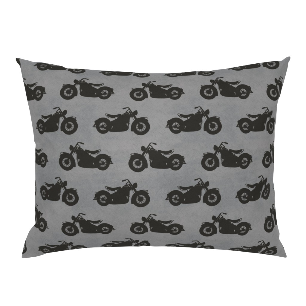 Gray and Black Chopper Motorcycles 12 inch