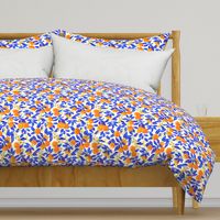 Summertime Aesthetic orange fruit watercolor pattern