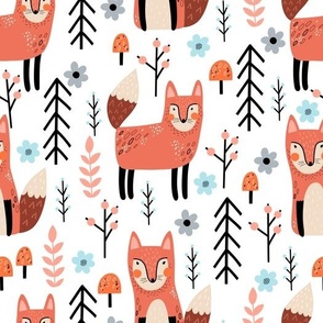 Autumn Fox Whimsy: Enchanting Nursery Patterns for Little Ones