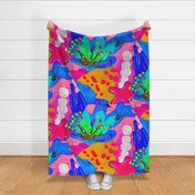 Bold abstract coral reef