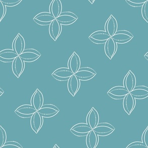 Moroccan Desert Floral turquoise