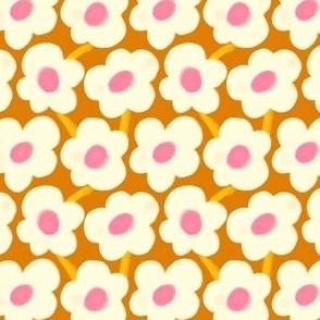 Happy Little Flower Dots Terracotta