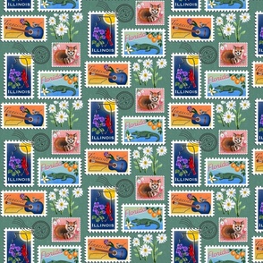 CUSTOM Order Stamps -Favorites Edition (on sage  green, Medium)