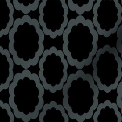 Black gray simple minimalist pattern