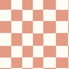 Checkerboard // Dark Coral Pink // Freehand Coordinating Basics //