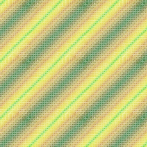 Cross-Stitch Diagonal Stripes on White