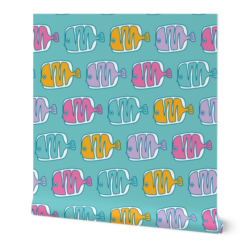 cute kids stripey fish