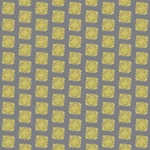 wavy patch  - yellow grey 