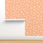 Rectangle and stripes in pastel / peach fuzz background | Large Scale