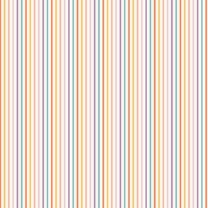 (XXS) Retro rainbow stripes, summer pastel multicolor, extra small micro