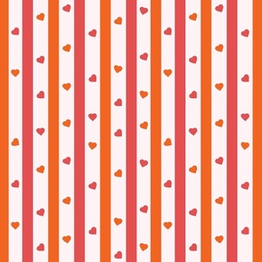 Love Bundle Stripes  Red Orange-05
