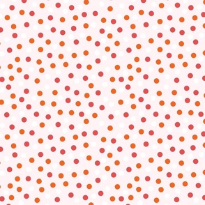 Love Bundle Polka Dots Red Orange White